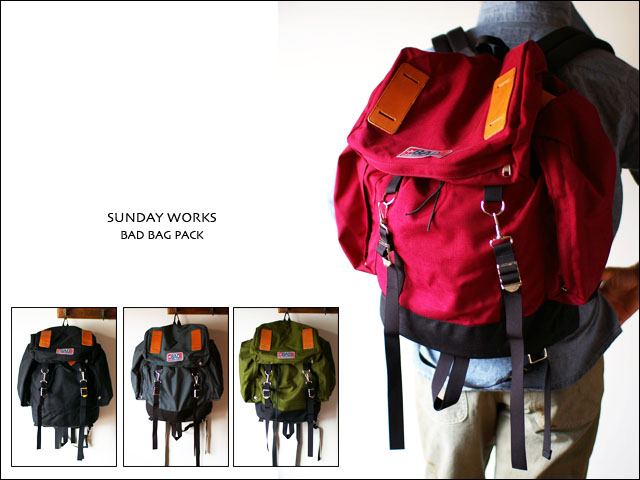 SUNDAY WORKS [サンデーワークス]　BAD BAG PACK [バッドバッグス]　デイパック _f0051306_18204285.jpg