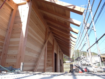 建て方 吉野サロン 2日目_c0124828_16463595.jpg