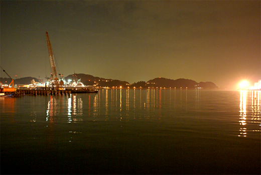 横須賀本港に夜霧_e0150566_8144177.jpg