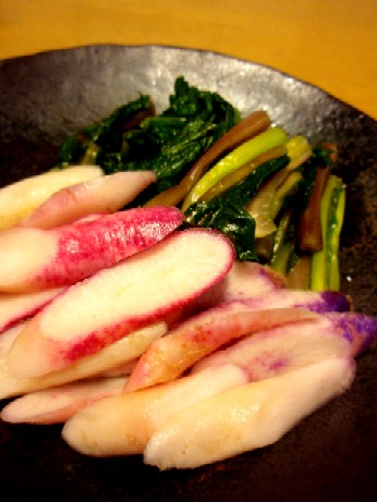 ピンクの野菜のお漬物 ひの菜と赤カブ 楽子の小さなことが楽しい毎日