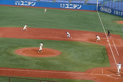   　１１月１０日　東都大学野球　入替戦　大正大（３部優勝）対専修大（２部最下位）_b0166128_10214943.jpg