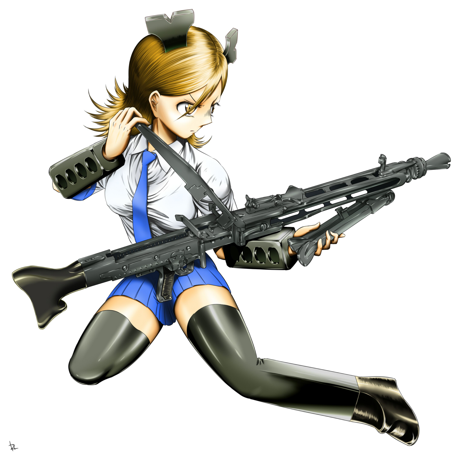 現代機関銃の雄 Mg3 小銃少女 The Gungirl