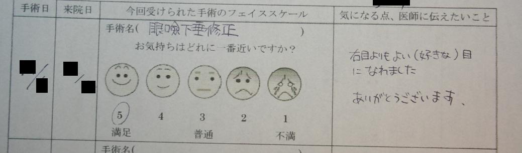 左目 眼瞼下垂修正術(がんけんかすいしゅうせいじゅつ)_d0092965_20565120.jpg