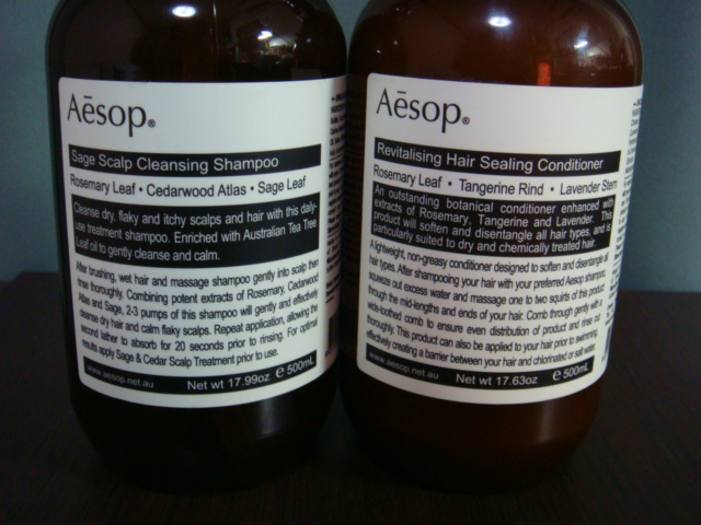 Aesop　シャンプー＆トリートメント_c0224905_22112912.jpg