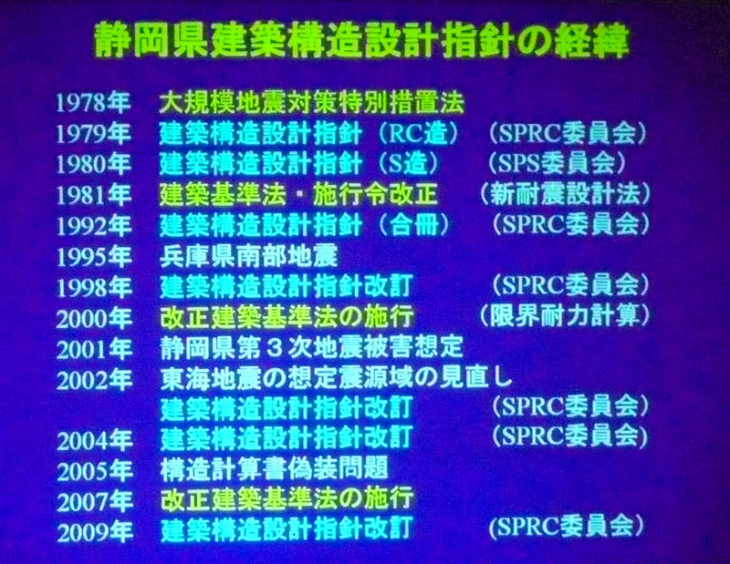 「静岡県構造指針・同解説2009年度」改訂講習会_c0087349_9215653.jpg