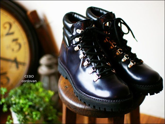 CEBO[セボ] CLIMBING BOOTS CORDOVAN NAVY [クライミングブーツ コード ...