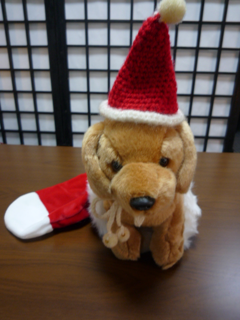 ボクちゃんのサンタの帽子。_f0181251_17304593.jpg