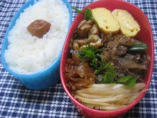 牛肉の野菜炒め弁当_e0175021_16252177.jpg