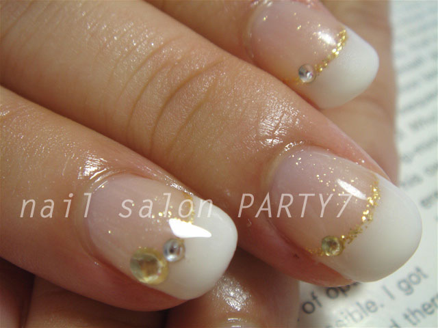 ブライダルネイルならぬ白フレンチの結納ネイル Nail Salon Party７の店長日記２