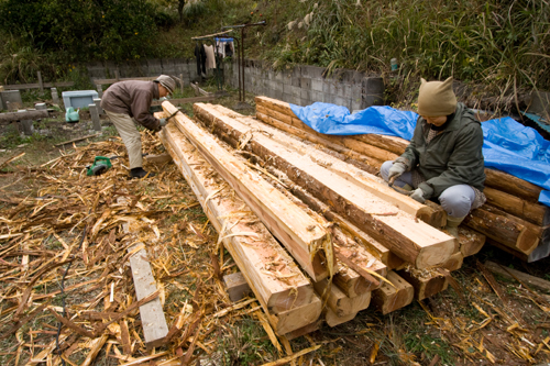 ひだまり 丸太小屋建設記その2_a0096313_1517428.jpg