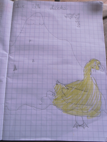 ユキちゃんと英語~Five little Ducks _f0106597_21573493.jpg