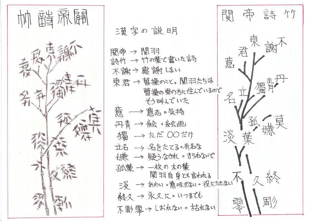 三国志『関帝詩竹』掛け軸 三国志『関帝詩竹』掛け軸 三国志『関帝詩竹