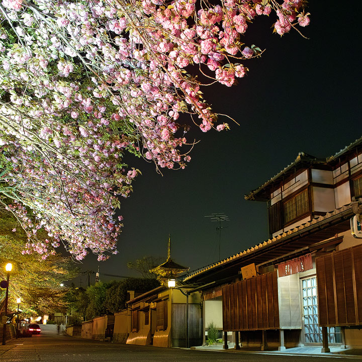 京都・ねねの道の夜景_c0228207_22413438.jpg