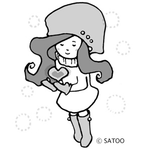 ハートを持った女の子のイラスト バレンタイン 初春のイラスト サトゥーのイラストとデザイン よんぷりnews ハートを持った女の子のイラスト バレンタイン 初春のイラスト サトゥーのイラストとデザイン よんぷりnews