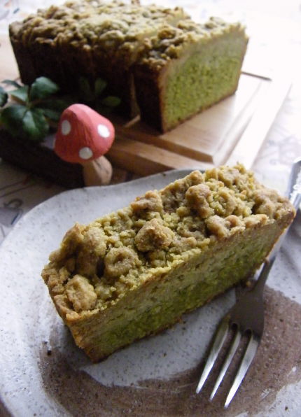 サクサク!シュトロイゼルの抹茶パウンドケーキ_f0168317_16563291.jpg