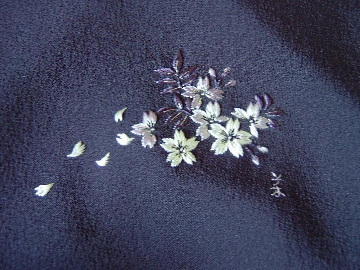 袱紗 桜満開 Papermoon 日本刺繍 袱紗 桜満開 Papermoon 日本刺繍