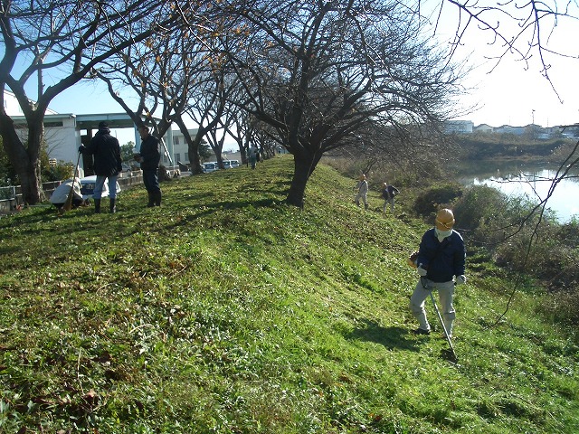 「春のお花見ウォーク」に向けた沼川、滝川の遊歩道整備_f0141310_2315326.jpg