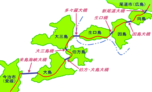 しまなみ海道 地図をつくりました Kotoコレ17