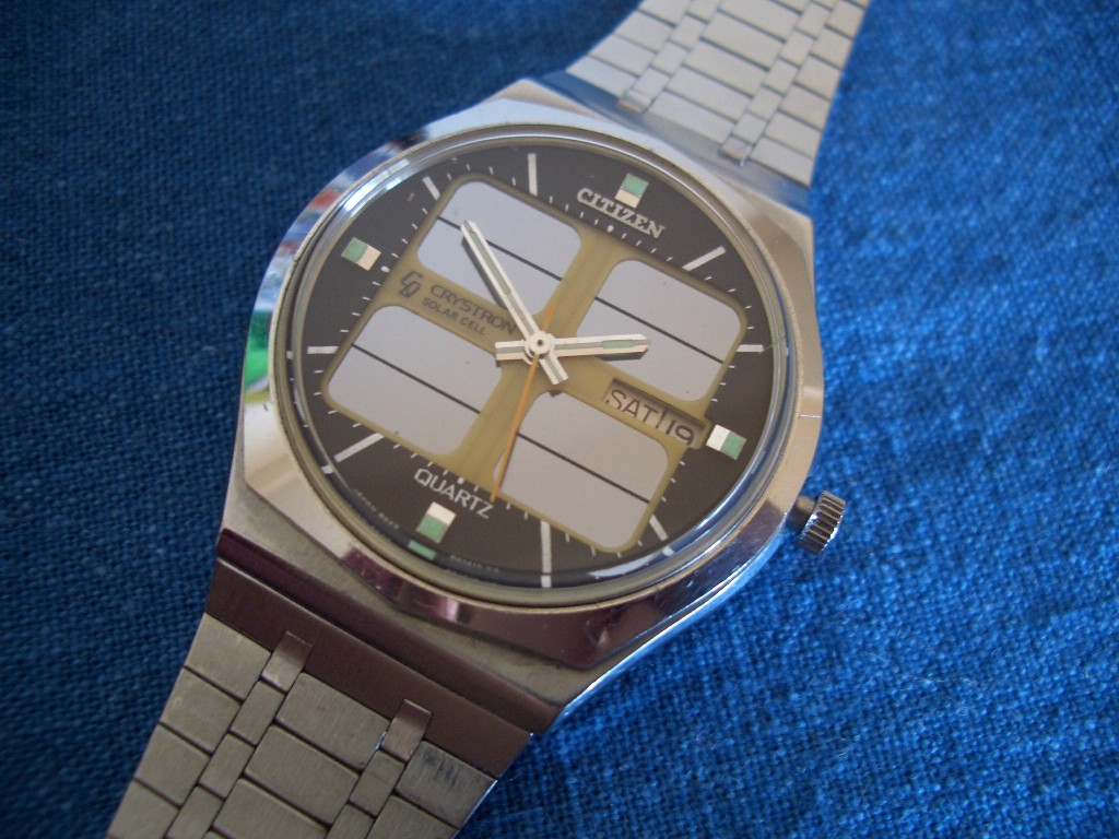 CITIZEN CRYSTRON SOLAR CELL : Electric Watch CITIZEN CRYSTRON SOLAR CELL : Electric Watch