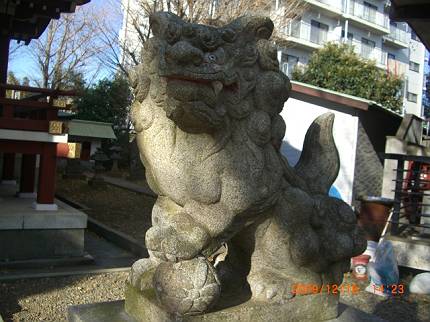 小金八坂神社の狛犬_d0065324_20542512.jpg