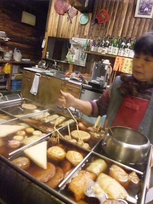 屋台風居酒屋で 日本酒 と おでん そして ラーメン 花小屋 Takezo 純米狂 山梨酒場と日本酒の酔ゐどれ日記