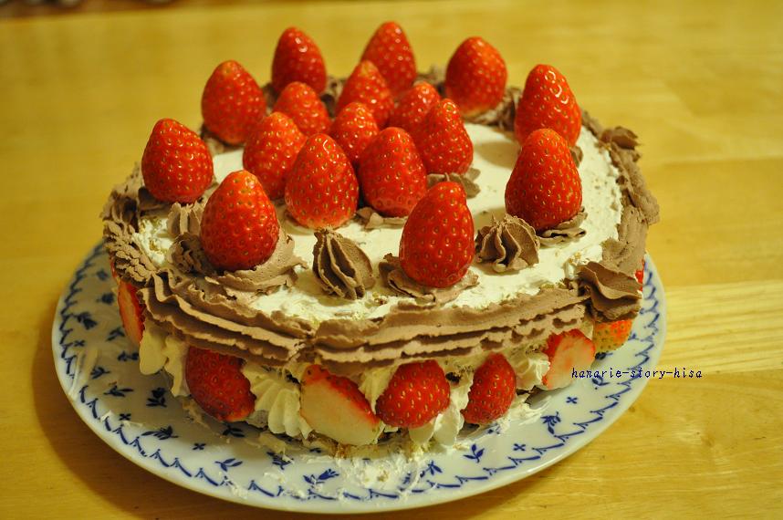 チョコレートケーキ　２作　_c0219357_0321736.jpg