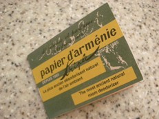 Papier d\'armenie パピエ ダルメニィ (フランスのお香)_c0097611_12133956.jpg