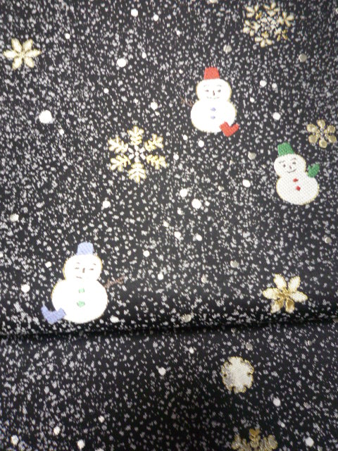 忘年会の雪だるまの帯。_f0181251_18531893.jpg