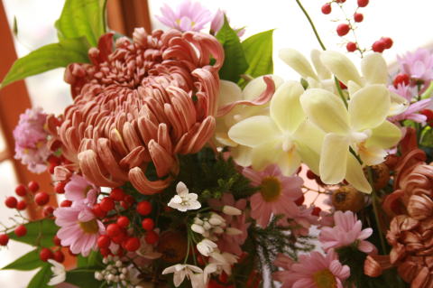生花レッスン終了_a0136507_17595382.jpg