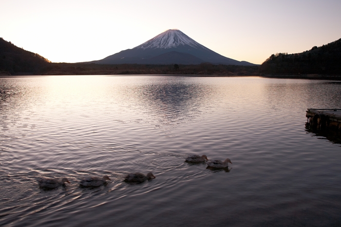 精進湖からの初日の出_c0172621_8481350.jpg