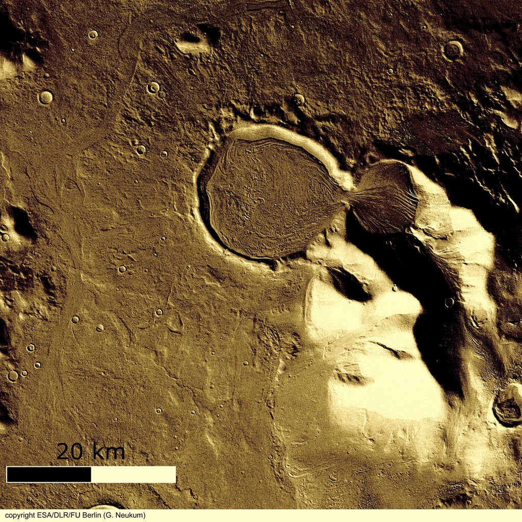 火星の遺跡:アワーグラス(砂時計)クレーター、サクラホッセ_e0171614_10191772.jpg