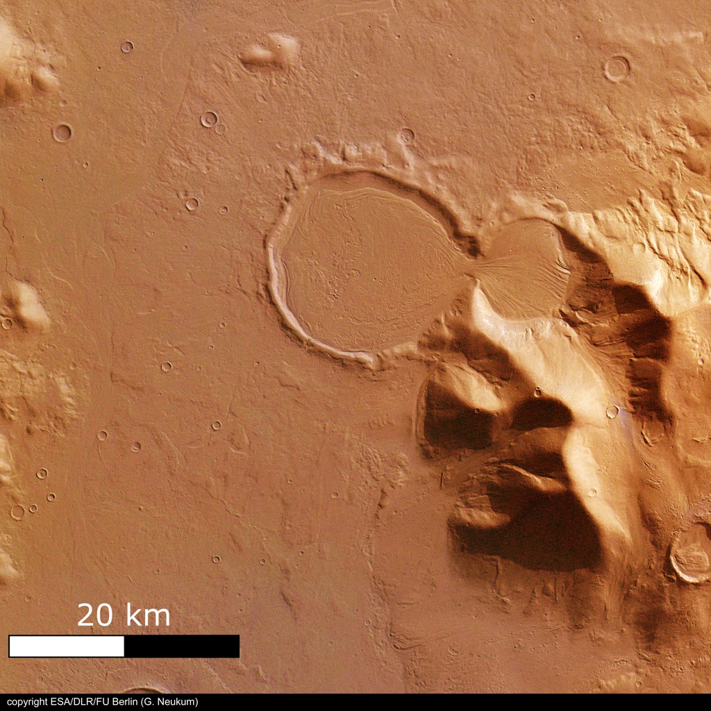 火星の遺跡:アワーグラス(砂時計)クレーター、サクラホッセ_e0171614_1020457.jpg