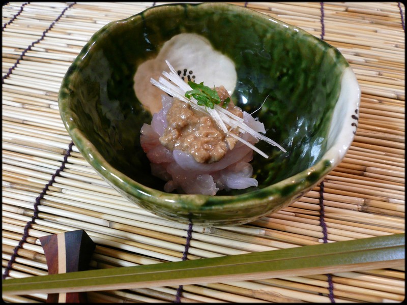 カワハギ 肝ポン酢和え 魚と野菜と私と和ノ香