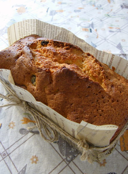 ドライフルーツのグランマルニエ漬けでパウンドケーキ_f0168317_1365170.jpg