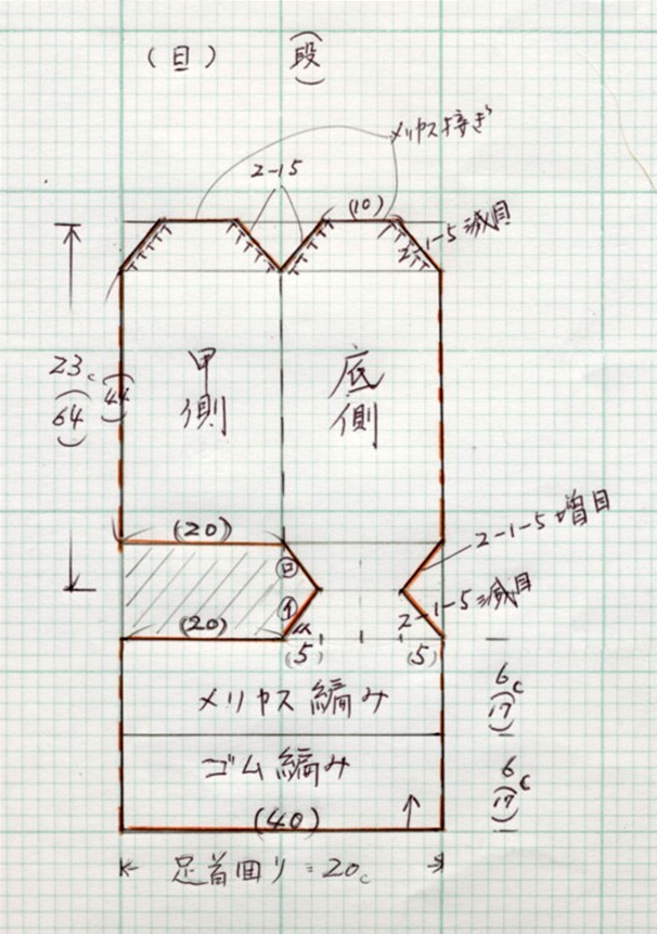 簡単靴下の編み方 ひまわり編み物