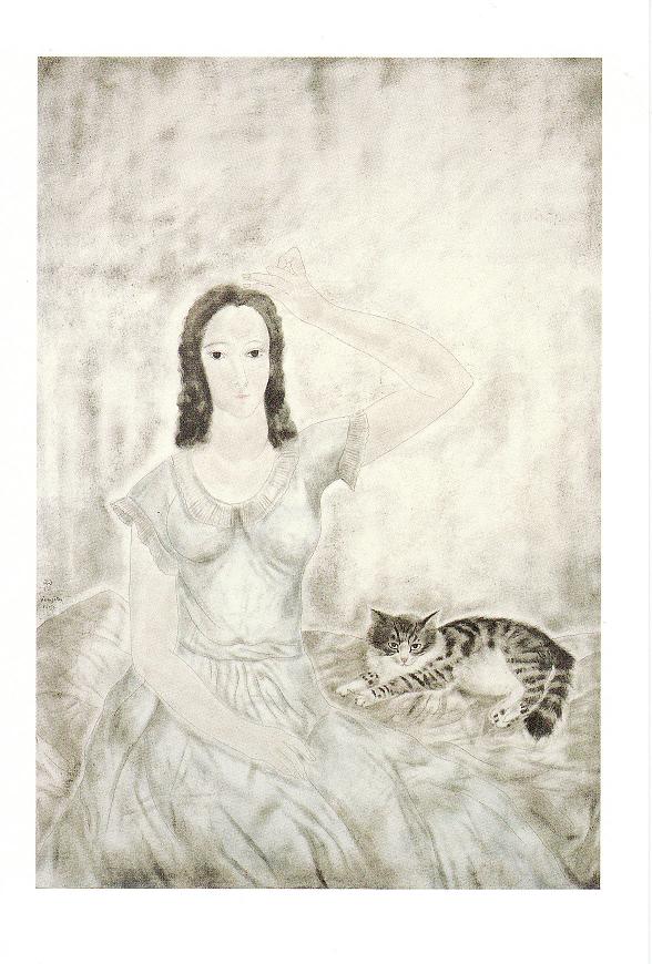 レオナール・フジタ、【アッシージ】、希少画集画より、状態良好、新品高級額装付 レオナール・フジタ、【アッシージ】、希少画集画より、状態良好