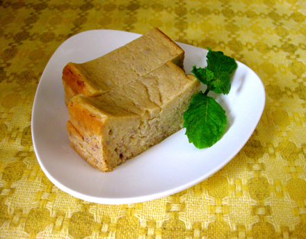 バナナと蜂蜜のリコッタチーズケーキ 犬とご飯と雑貨