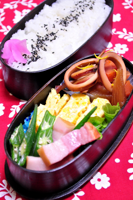 イカ大根の煮物のお弁当_b0171098_7135270.jpg