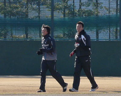 1月14日 新人合同自主トレ_b0166128_22165327.jpg