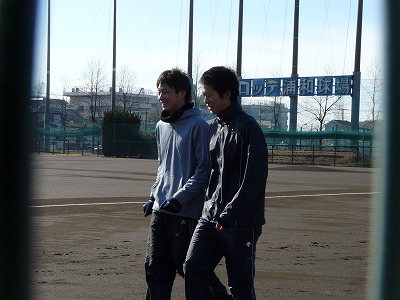 1月14日 新人合同自主トレ_b0166128_9381395.jpg