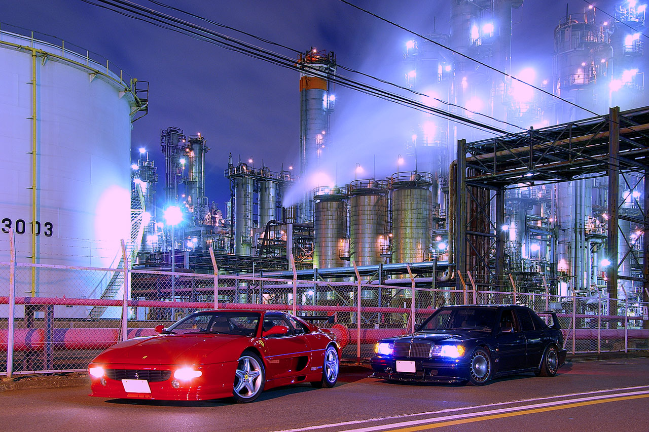 浮島 工場夜景 フェラーリ F355 ブログ Ferrari F355 F1 Photos