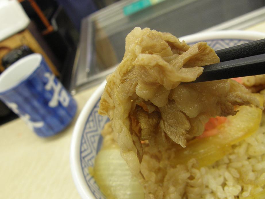 吉野家の牛丼　　　１７６号線豊中店_c0118393_922233.jpg