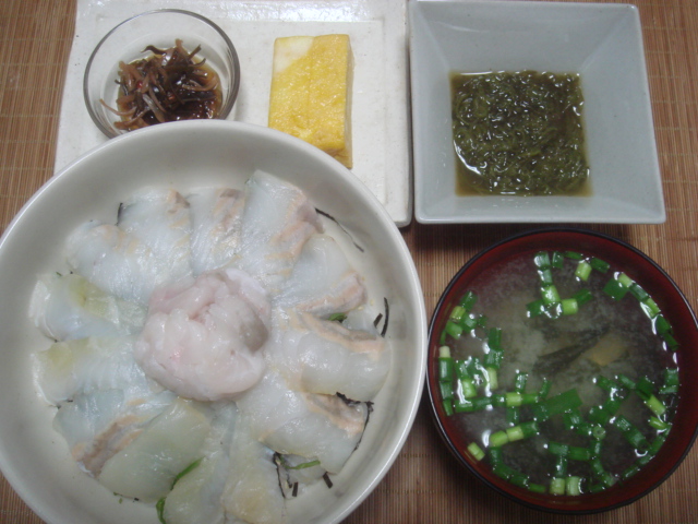 石鰈丼_e0028505_22552318.jpg