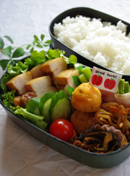 短時間で簡単!脂身とろける豚の角煮、とお弁当_f0168317_21283658.jpg