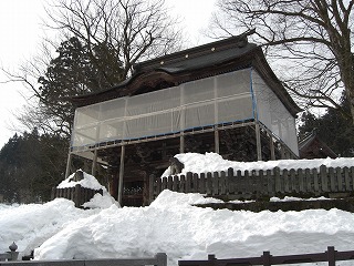 大寒の日の山門_a0084753_14191635.jpg
