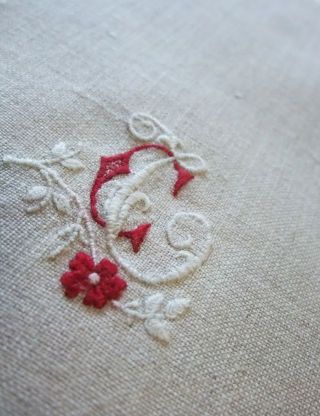 モノグラム刺繍の楽しみ~アンティークに憧れて_a0157409_91942100.jpg