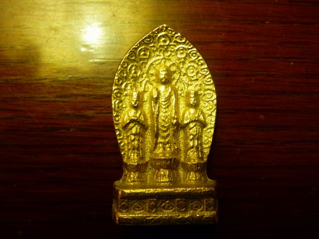 美品 掛け軸 善光寺一光三尊如来御影 書き下ろさ 仏教美術 仏画