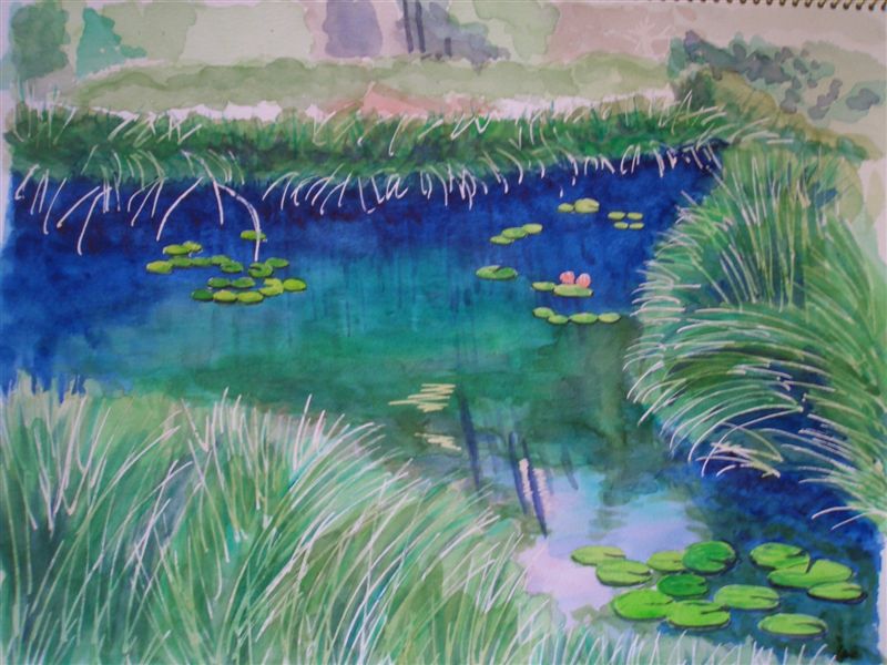 蛍の池 東京都豊島区 風と旅人 絵画編 蛍の池 東京都豊島区 風と旅人 絵画編