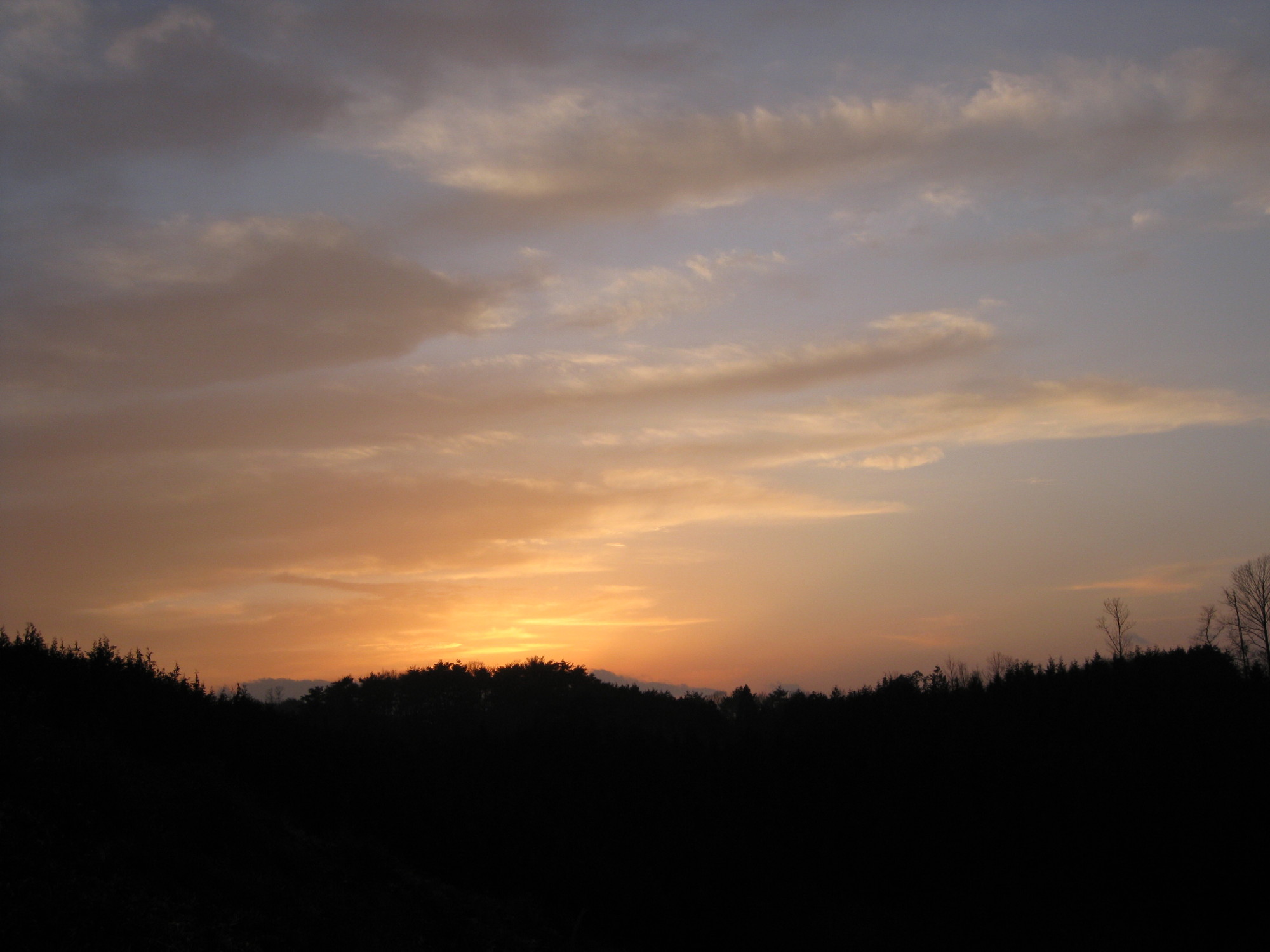 楽々山の夕日_c0218213_19261345.jpg