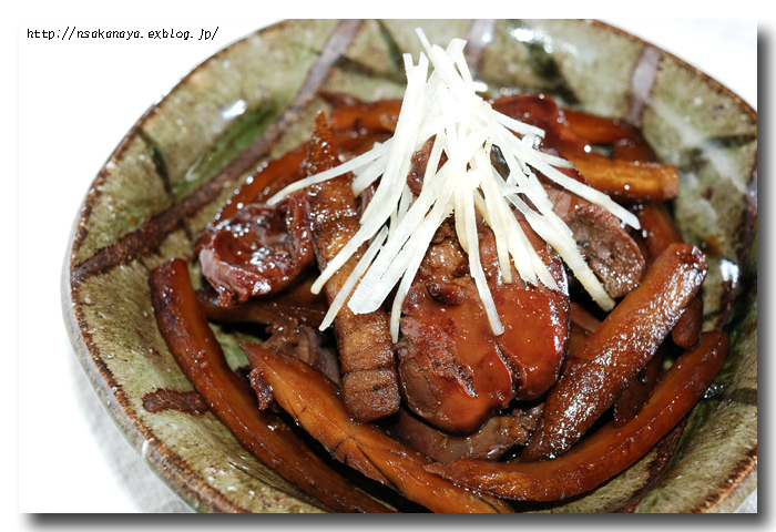鶏レバーと牛蒡の甘辛煮 ハツも一緒に炊いちゃいました 魚屋三代目日記